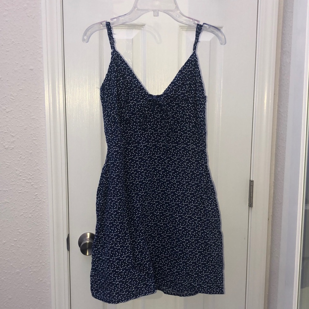 Navy blue and white star dress